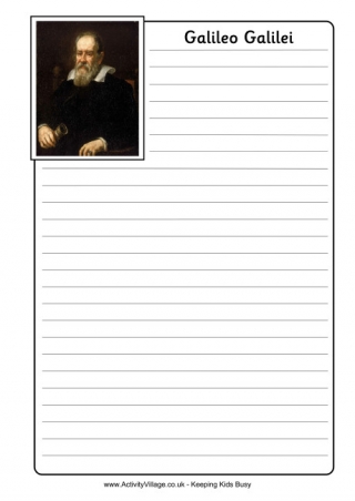 Galileo Galilei Notebooking Page
