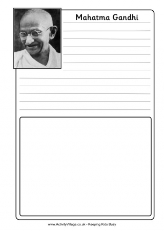 Gandhi Notebooking Page 
