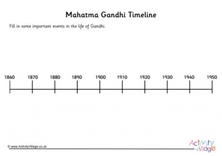 Gandhi Timeline Worksheet