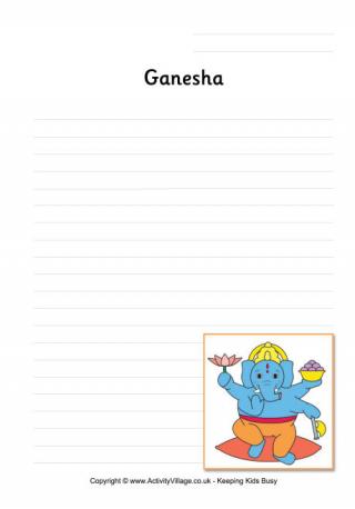 Ganesha Writing Page