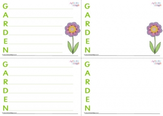 Garden Acrostic Poem Printable
