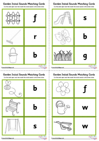 Garden Initial Sounds Matching Cards
