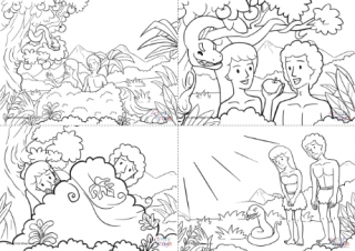 Garden of Eden Colouring Pages