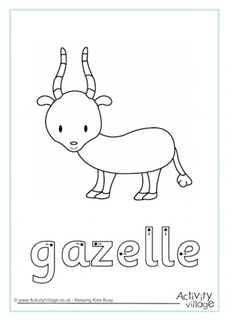 Gazelle Finger Tracing