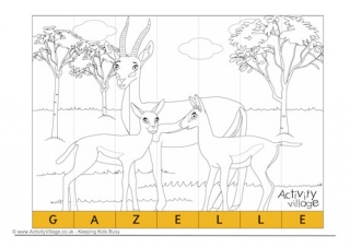 Gazelle Spelling Jigsaw