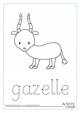 Gazelle word tracing