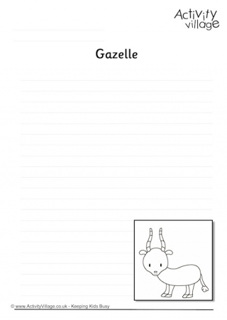Gazelle Writing Page