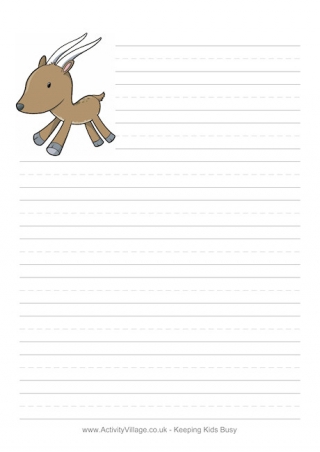 Gazelle Writing Paper