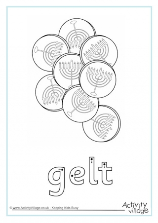 Gelt Finger Tracing