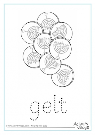 Gelt Word Tracing