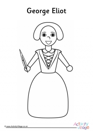 George Eliot Colouring Page