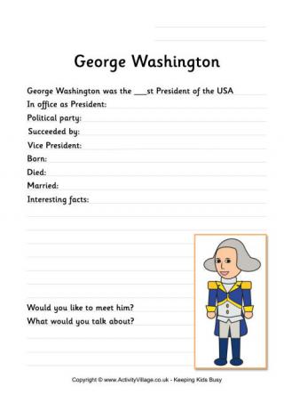 George Washington Worksheet