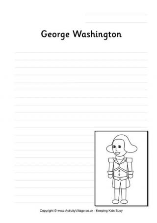 George Washington Writing Page