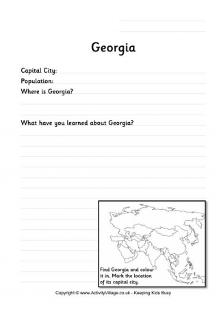 Georgia Worksheet