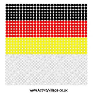 Germany Flag Fuse Bead Pattern