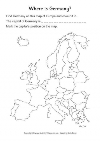 Germany Location Worksheet