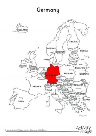 Germany On Map Of Europe
