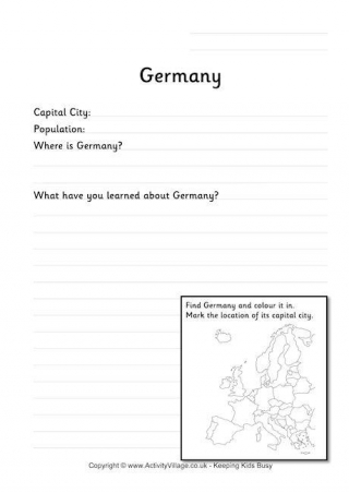 Germany Worksheet