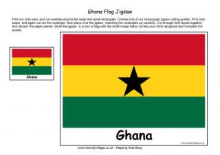 Ghana Flag Jigsaw