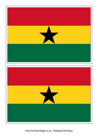 Ghana Flag Printable