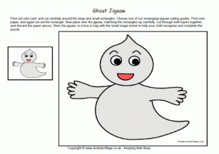 Ghost Jigsaw Printable