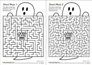 Ghost Mazes pack of 3