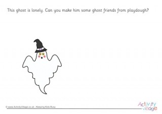 Ghost Playdough Mat