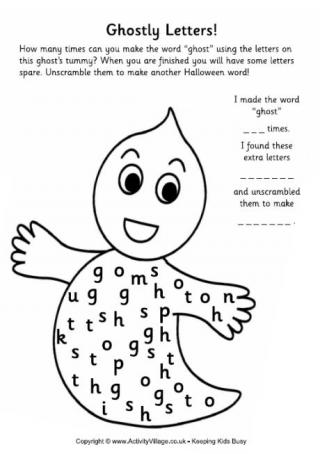 Ghostly Letter Scramble