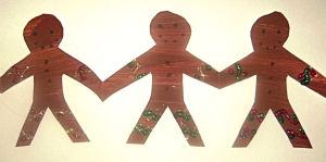 Gingerbread Man Paper Chain