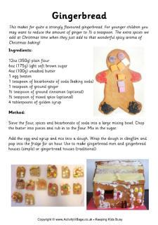 Gingerbread Recipe