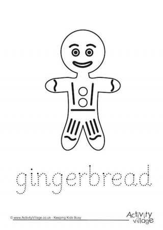 Gingerbread Word Tracing