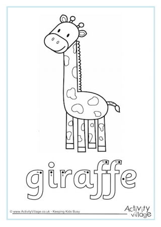 Giraffe Finger Tracing