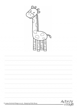 Giraffe Story Paper