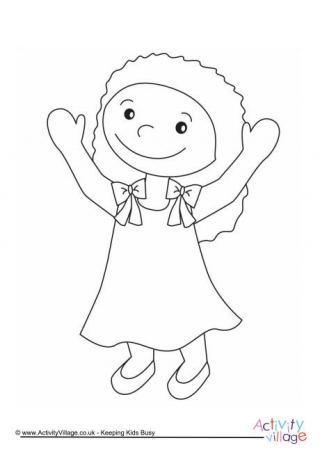 Girl Colouring Page 10