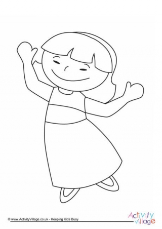 Girl Colouring Page 12