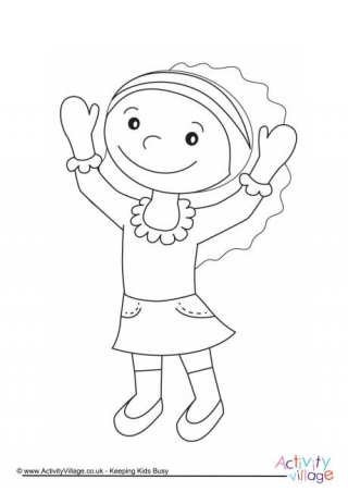 Girl Colouring Page 15