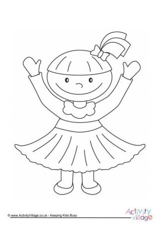 Girl Colouring Page 2