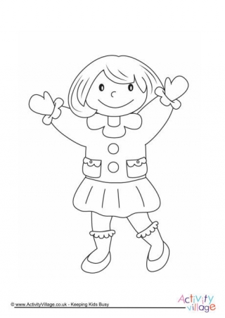 Girl Colouring Page 3