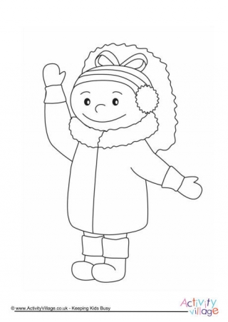 Girl Colouring Page 4