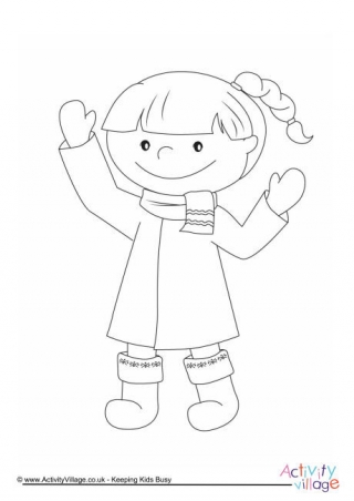 Girl Colouring Page 5