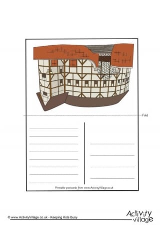 Globe Theatre Postcard