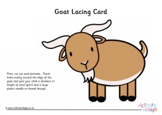 Goat Lacing Card 2