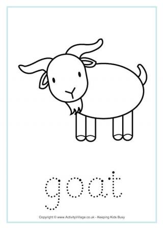 Goat Tracing Worksheet