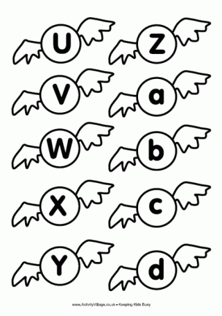 Golden Snitch Alphabet Printable