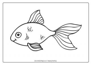 Goldfish Colouring Page 2