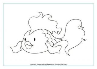 Goldfish Colouring Page 3
