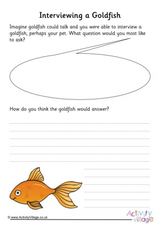 Goldfish Interview Writing Prompt