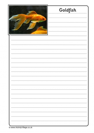 Goldfish notebooking Page