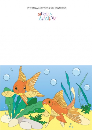 Goldfish Scene Card