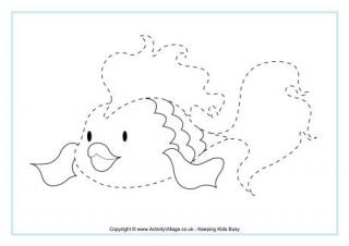 Goldfish Tracing Page